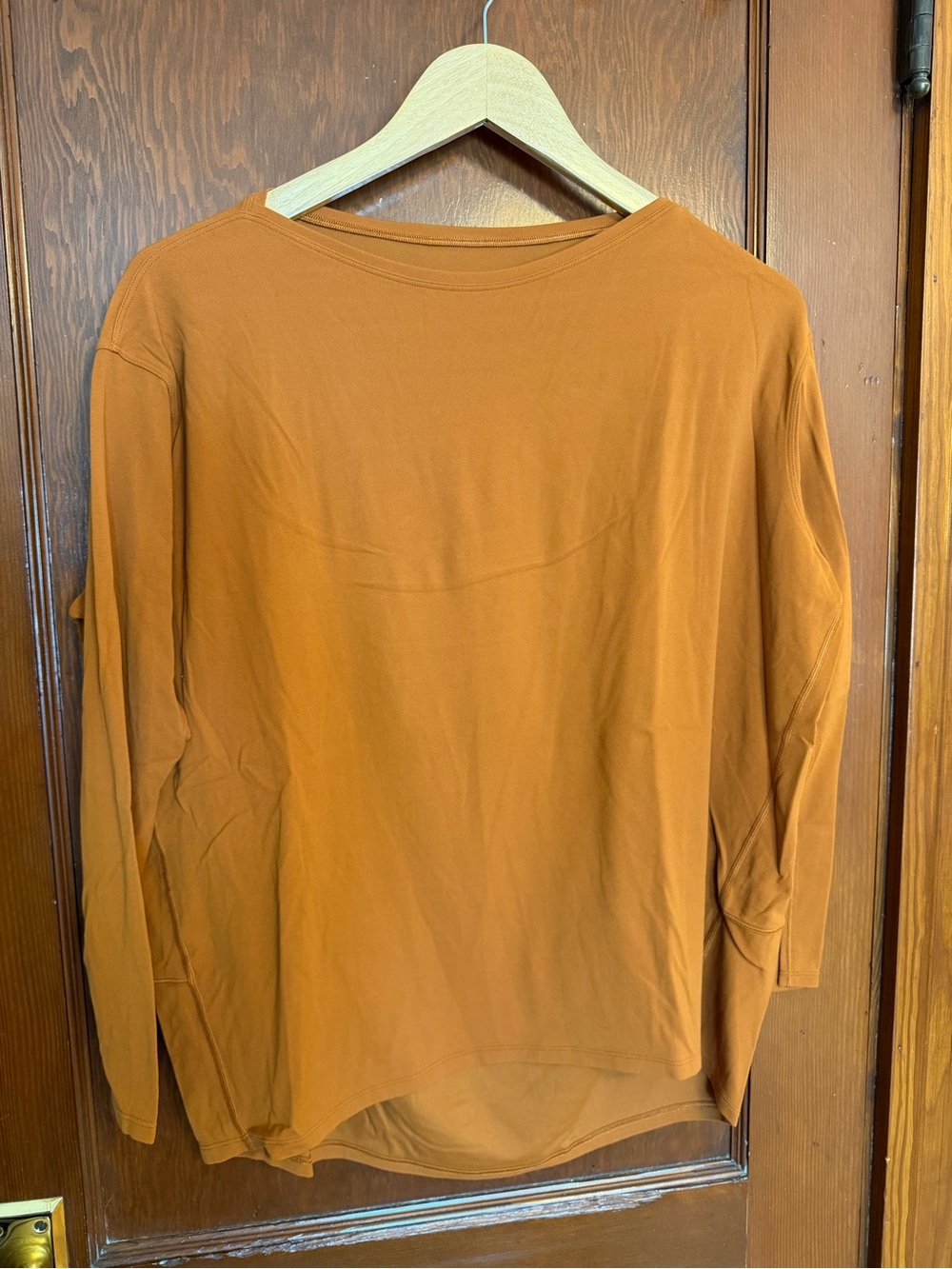 lululemon athletica Long-Sleeve Top in Rust Orange